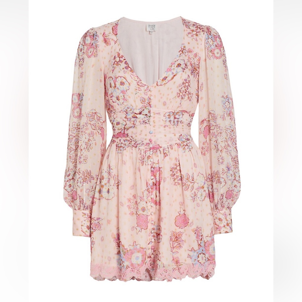 Hemant And Nandita Button Front Mini Dress Xs - image 2